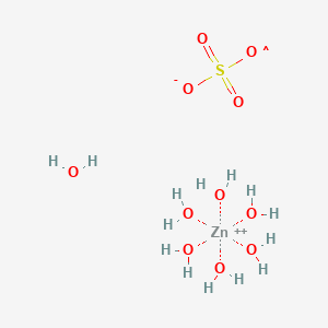 molecular formula H14O11SZn+ B13365042 Hexaaquazinc sulfate monohydrate 