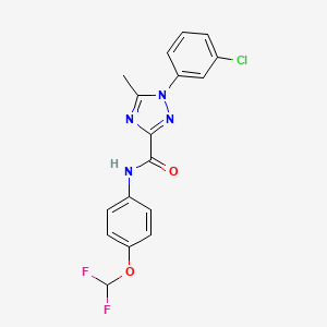 1-(3-chlorophenyl)-N-[4-(difluoromethoxy)phenyl]-5-methyl-1H-1,2,4-triazole-3-carboxamide