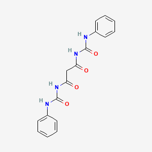 molecular formula C17H16N4O4 B13365080 N-{3-[(anilinocarbonyl)amino]-3-oxopropanoyl}-N'-phenylurea 