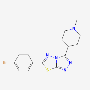 6-(4-Bromophenyl)-3-(1-methyl-4-piperidinyl)[1,2,4]triazolo[3,4-b][1,3,4]thiadiazole