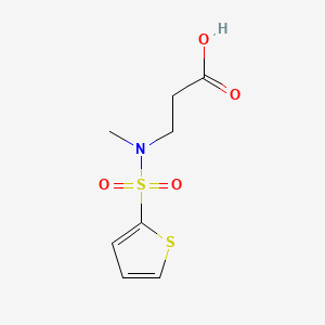 molecular formula C8H11NO4S2 B13365097 N-methyl-N-(2-thienylsulfonyl)-beta-alanine 