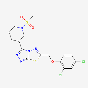 6-[(2,4-Dichlorophenoxy)methyl]-3-[1-(methylsulfonyl)-3-piperidinyl][1,2,4]triazolo[3,4-b][1,3,4]thiadiazole