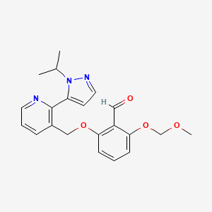 2-((2-(1-isopropyl-1H-pyrazol-5-yl)pyridin-3-yl)methoxy)-6-(methoxymethoxy)benzaldehyde