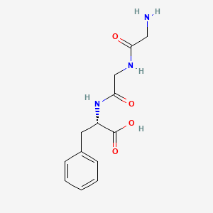 molecular formula C13H17N3O4 B1336513 (S)-2-(2-(2-氨基乙酰氨基)乙酰氨基)-3-苯基丙酸 CAS No. 6234-26-0