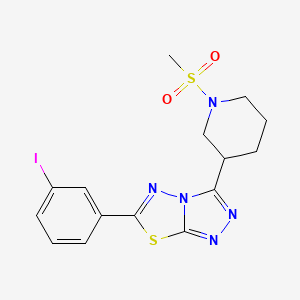 6-(3-Iodophenyl)-3-[1-(methylsulfonyl)-3-piperidinyl][1,2,4]triazolo[3,4-b][1,3,4]thiadiazole