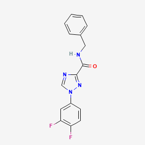 N-benzyl-1-(3,4-difluorophenyl)-1H-1,2,4-triazole-3-carboxamide