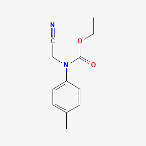 ethyl N-(cyanomethyl)-N-(4-methylphenyl)carbamate