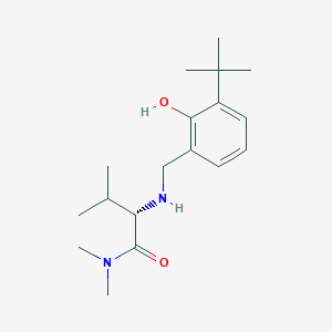 (S)-2-((3-(tert-butyl)-2-hydroxybenzyl)amino)-N,N,3-trimethylbutanamide