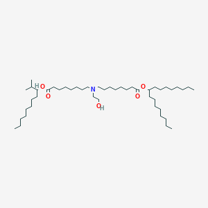 Heptadecan-9-yl 8-((2-hydroxyethyl)(8-((2-methylundecan-3-yl)oxy)-8-oxooctyl)amino)octanoate