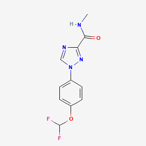 1-[4-(difluoromethoxy)phenyl]-N-methyl-1H-1,2,4-triazole-3-carboxamide