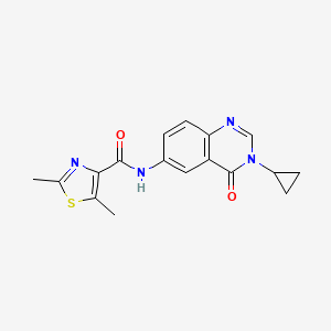 N-(3-cyclopropyl-4-oxo-3,4-dihydroquinazolin-6-yl)-2,5-dimethyl-1,3-thiazole-4-carboxamide