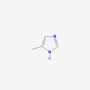 molecular formula C4H6N2 B133652 4-甲基咪唑 CAS No. 822-36-6