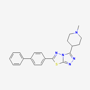 6-(Biphenyl-4-yl)-3-(1-methylpiperidin-4-yl)[1,2,4]triazolo[3,4-b][1,3,4]thiadiazole