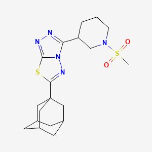 6-(1-Adamantyl)-3-[1-(methylsulfonyl)-3-piperidinyl][1,2,4]triazolo[3,4-b][1,3,4]thiadiazole