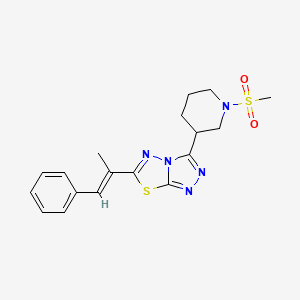 6-(1-Methyl-2-phenylvinyl)-3-[1-(methylsulfonyl)-3-piperidinyl][1,2,4]triazolo[3,4-b][1,3,4]thiadiazole