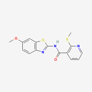 N-(6-Methoxybenzo[d]thiazol-2-yl)-2-(methylthio)nicotinamide