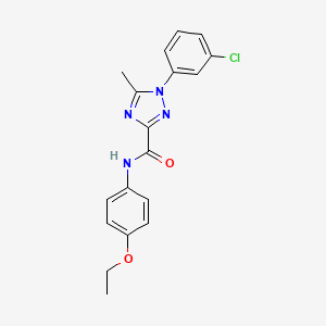 1-(3-chlorophenyl)-N-(4-ethoxyphenyl)-5-methyl-1H-1,2,4-triazole-3-carboxamide