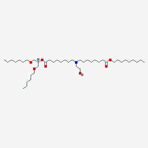 1-(Heptyloxy)-3-(hexyloxy)propan-2-yl 8-((2-hydroxyethyl)(8-(nonyloxy)-8-oxooctyl)amino)octanoate