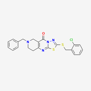 7-benzyl-2-[(2-chlorobenzyl)sulfanyl]-6,7,8,9-tetrahydro-5H-pyrido[4,3-d][1,3,4]thiadiazolo[3,2-a]pyrimidin-5-one