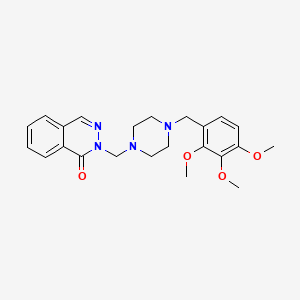 molecular formula C23H28N4O4 B13365293 2-{[4-(2,3,4-trimethoxybenzyl)-1-piperazinyl]methyl}-1(2H)-phthalazinone 