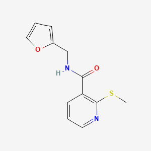 N-(Furan-2-ylmethyl)-2-(methylthio)nicotinamide