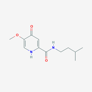 4-hydroxy-5-methoxy-N-(3-methylbutyl)pyridine-2-carboxamide