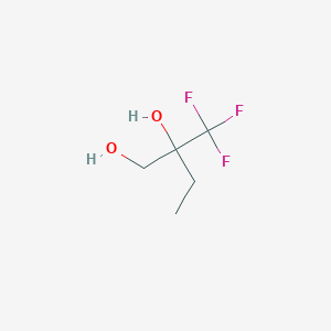 molecular formula C5H9F3O2 B13365325 2-(Trifluoromethyl)butane-1,2-diol 