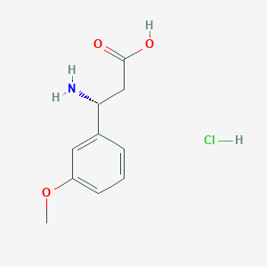 molecular formula C10H14ClNO3 B13365345 (R)-3-Amino-3-(3-methoxyphenyl)propanoic acid hydrochloride 