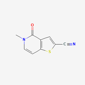 5-Methyl-4-oxo-4,5-dihydrothieno[3,2-c]pyridine-2-carbonitrile