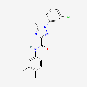 1-(3-chlorophenyl)-N-(3,4-dimethylphenyl)-5-methyl-1H-1,2,4-triazole-3-carboxamide