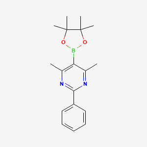 4,6-Dimethyl-2-phenyl-5-(4,4,5,5-tetramethyl-1,3,2-dioxaborolan-2-yl)pyrimidine