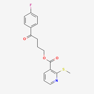 [4-(4-Fluorophenyl)-4-oxobutyl] 2-methylsulfanylpyridine-3-carboxylate