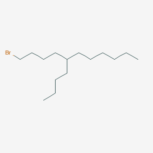 molecular formula C15H31Br B13365419 1-Bromo-5-butylundecane 