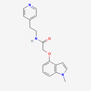 2-[(1-methyl-1H-indol-4-yl)oxy]-N-[2-(pyridin-4-yl)ethyl]acetamide