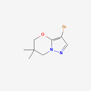 3-Bromo-6,6-dimethyl-6,7-dihydro-5H-pyrazolo[5,1-b][1,3]oxazine