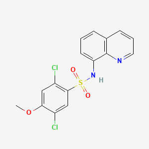 2,5-dichloro-4-methoxy-N-(8-quinolinyl)benzenesulfonamide