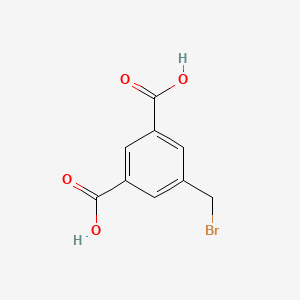 molecular formula C9H7BrO4 B13365490 5-(Bromomethyl)isophthalic acid 