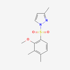 1-[(2-methoxy-3,4-dimethylphenyl)sulfonyl]-3-methyl-1H-pyrazole