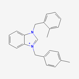 1-(2-methylbenzyl)-3-(4-methylbenzyl)-3H-benzimidazol-1-ium