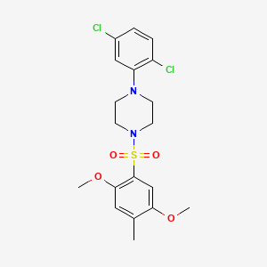 1-(2,5-Dichlorophenyl)-4-[(2,5-dimethoxy-4-methylphenyl)sulfonyl]piperazine