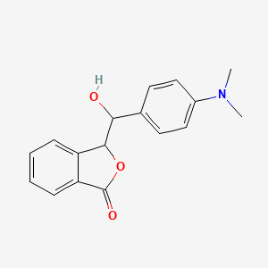 3-[[4-(dimethylamino)phenyl](hydroxy)methyl]-2-benzofuran-1(3H)-one