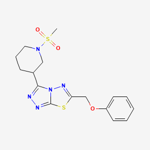 3-[1-(Methylsulfonyl)-3-piperidinyl]-6-(phenoxymethyl)[1,2,4]triazolo[3,4-b][1,3,4]thiadiazole