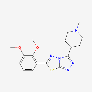 6-(2,3-Dimethoxyphenyl)-3-(1-methyl-4-piperidinyl)[1,2,4]triazolo[3,4-b][1,3,4]thiadiazole