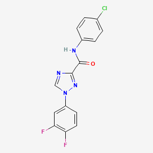 N-(4-chlorophenyl)-1-(3,4-difluorophenyl)-1H-1,2,4-triazole-3-carboxamide