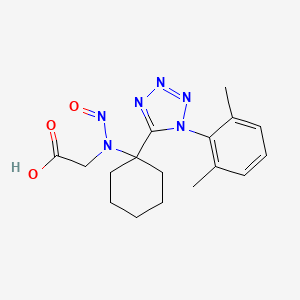 (1-{1-[1-(2,6-dimethylphenyl)-1H-tetraazol-5-yl]cyclohexyl}-2-oxohydrazino)acetic acid