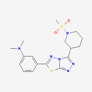 N,N-dimethyl-3-{3-[1-(methylsulfonyl)-3-piperidinyl][1,2,4]triazolo[3,4-b][1,3,4]thiadiazol-6-yl}aniline