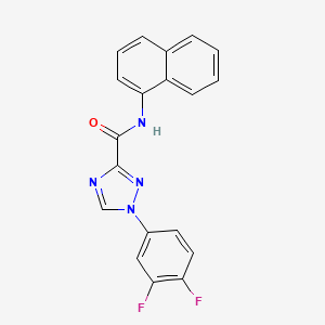 1-(3,4-difluorophenyl)-N-(1-naphthyl)-1H-1,2,4-triazole-3-carboxamide