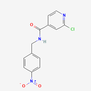 2-chloro-N-[(4-nitrophenyl)methyl]pyridine-4-carboxamide