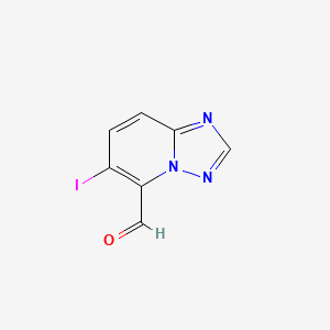 6-Iodo-[1,2,4]triazolo[1,5-a]pyridine-5-carbaldehyde