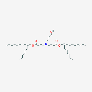 molecular formula C44H87NO5 B13365690 Bis(2-hexyldecyl) 4,4'-((4-hydroxybutyl)azanediyl)dibutanoate 